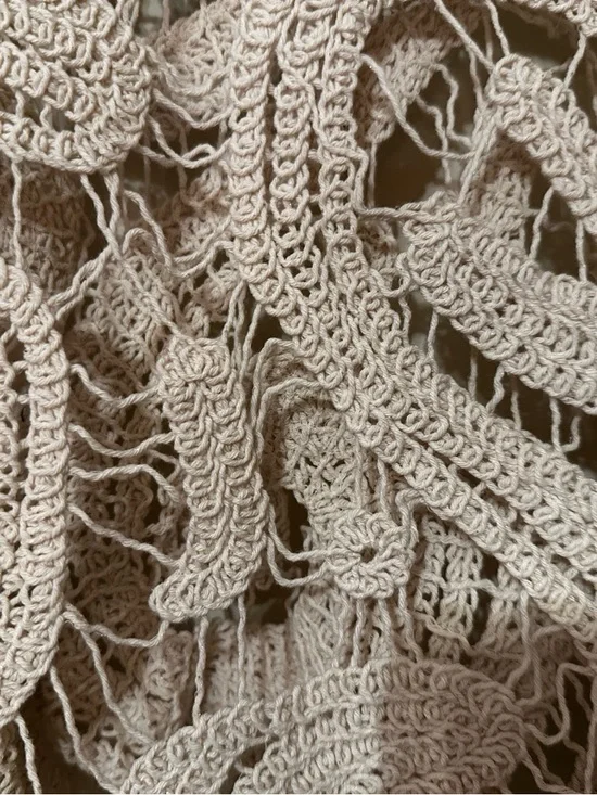 böhme Crochet Openwork Top in Cream - Picture 3 of 4